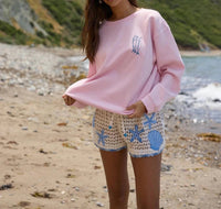 Surf Gypsy - Embellished Crochet Shorts