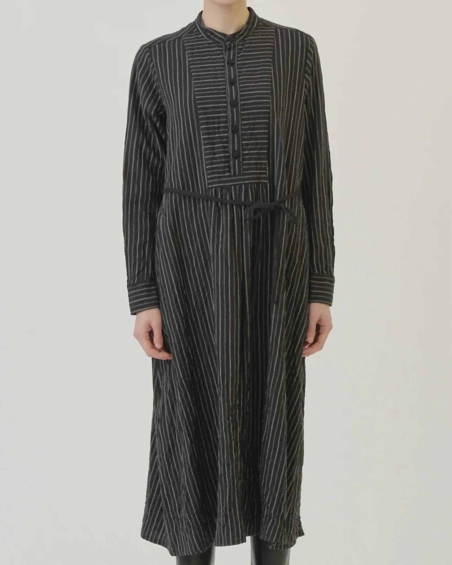Pas De Calais - DOBBY STRIPE DRESS