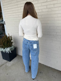 Flying Monkey - Alina High Rise Barrel Jeans