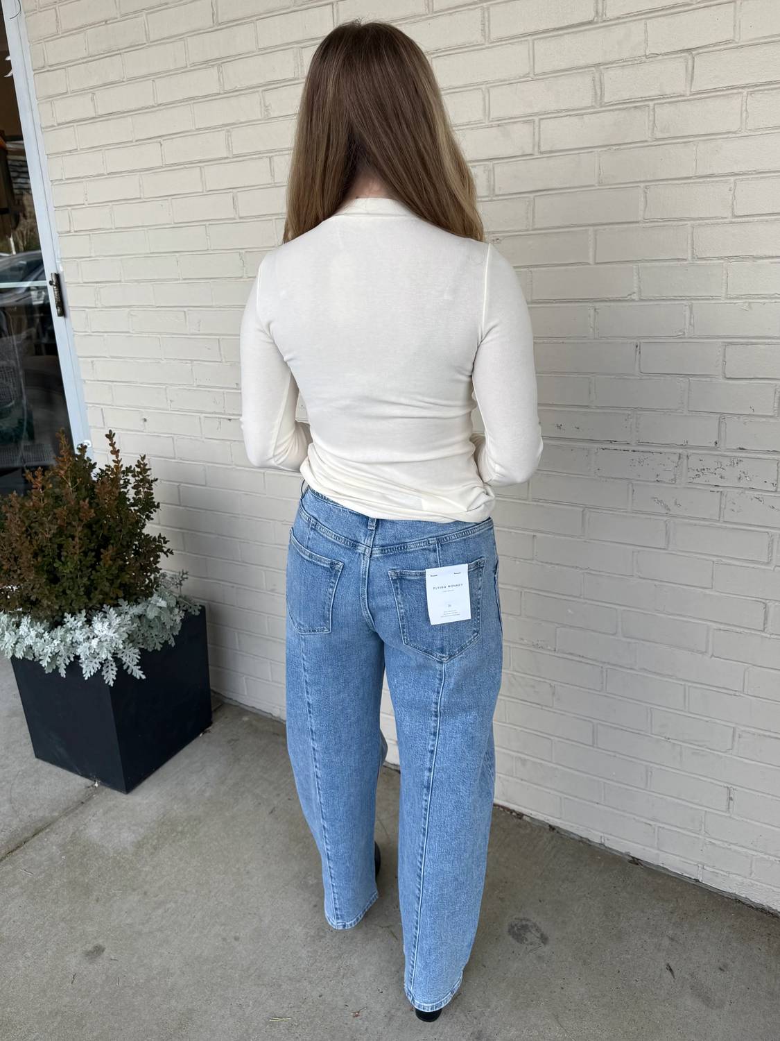Flying Monkey - Alina High Rise Barrel Jeans