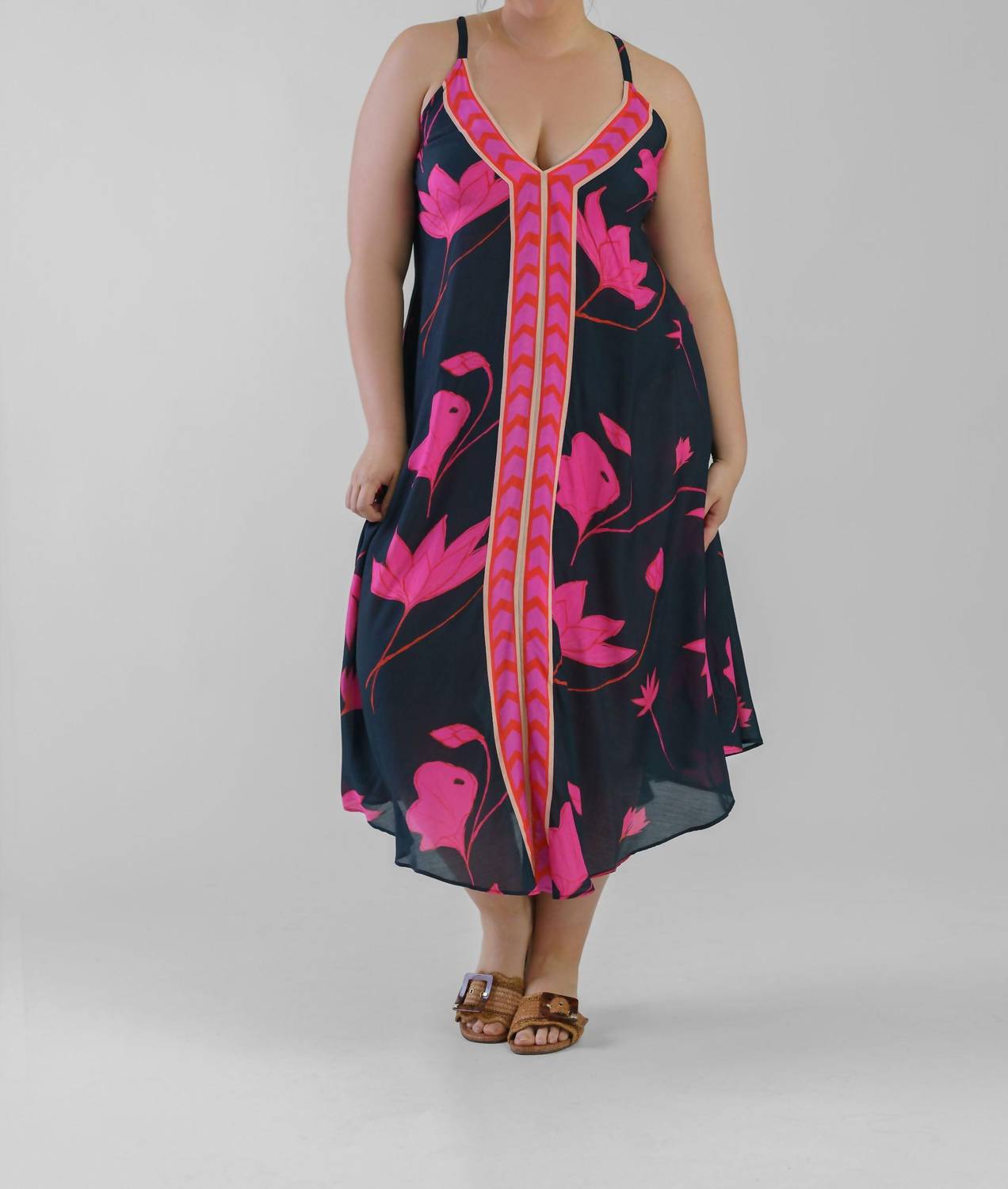 Guapa - Padma Sundown Halter Maxi Dress - Plus