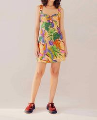Farm Rio - Toucans Linen Mini Dress