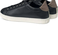 AGL Women's Velvet And Metallic Sneaker in black - women's sneaker - alternate view