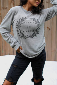 Easel - Peace On Earth Long Sleeve Top