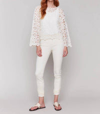 Charlie B - Crochet Long Sleeve Top