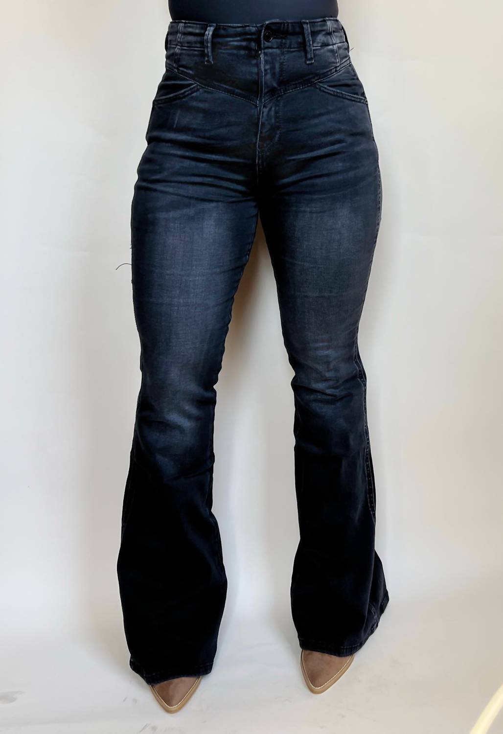 Kancan - High Rise Flare Denim Jeans