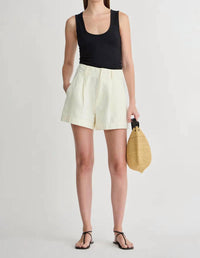 APIECE APART Bari Short in cream - women's shorts