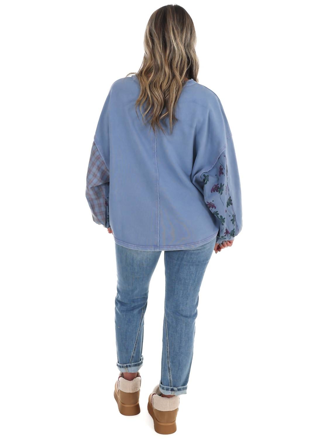 Easel - Harvest Stroll Contrast Top