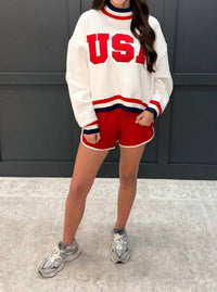 Tcec - Usa Mockneck Pullover Sweater