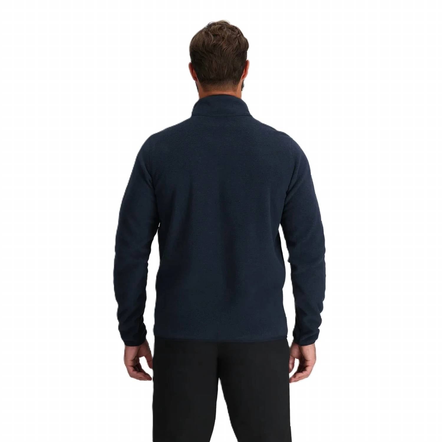 OUTDOOR RESEARCH Polartec 200 1/2 zip Fleece Pullover in dark navy heather - men's jacket - alternate view