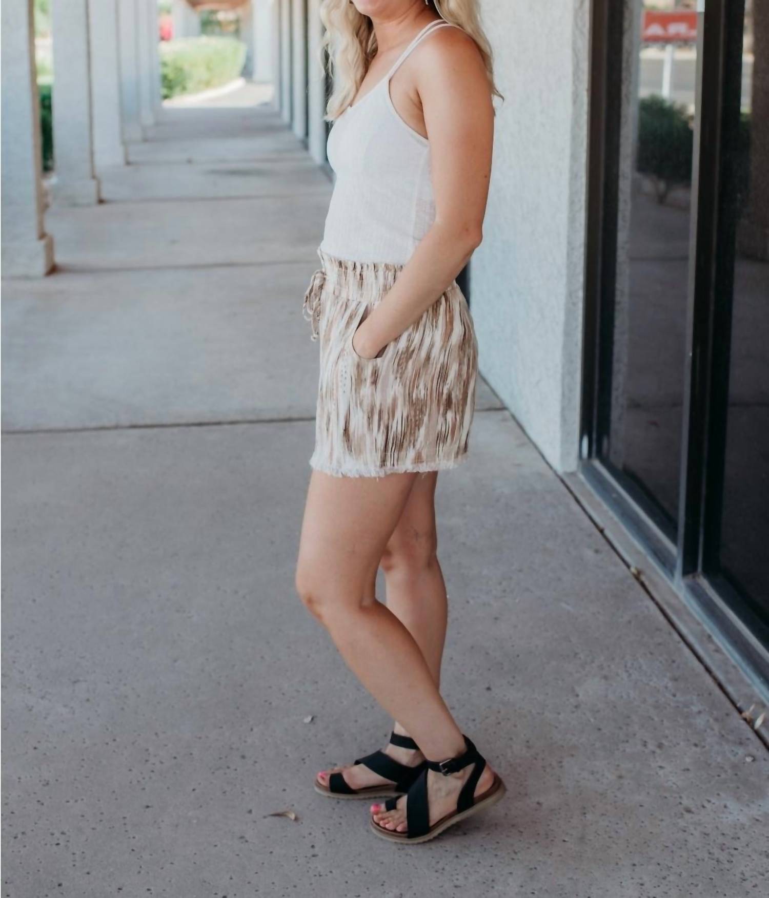 Promesa - Sand Fringe Shorts
