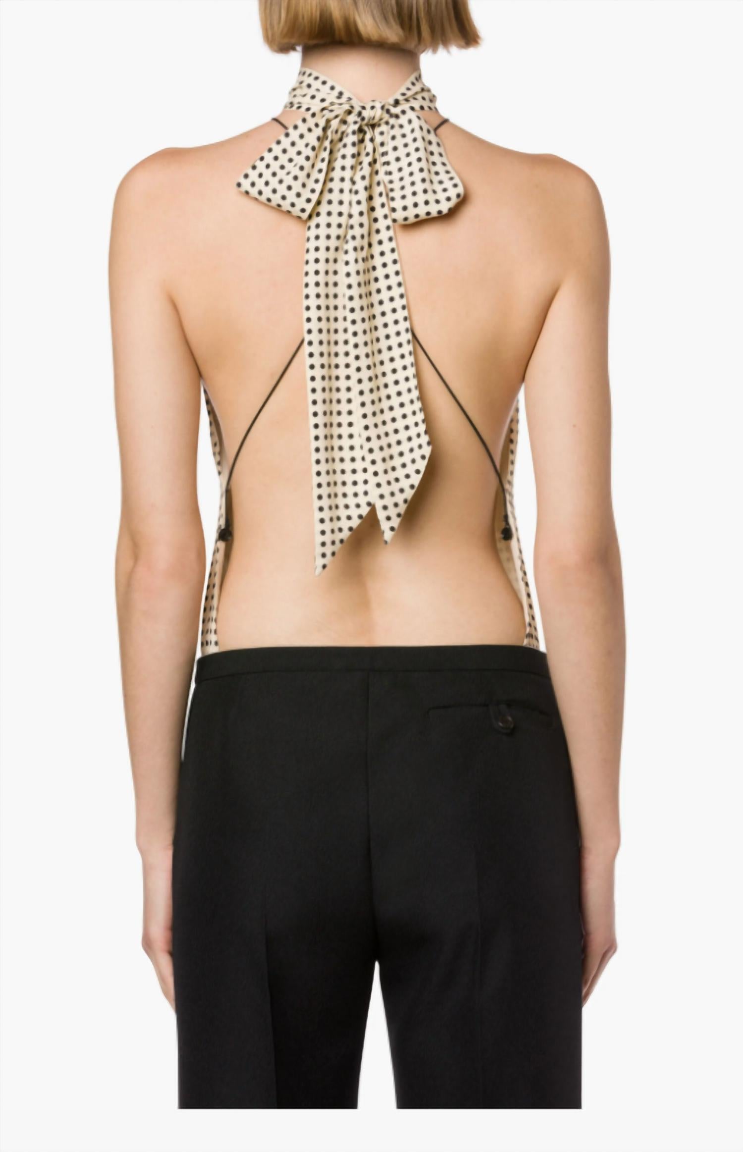 Crêpe de chine bodysuit