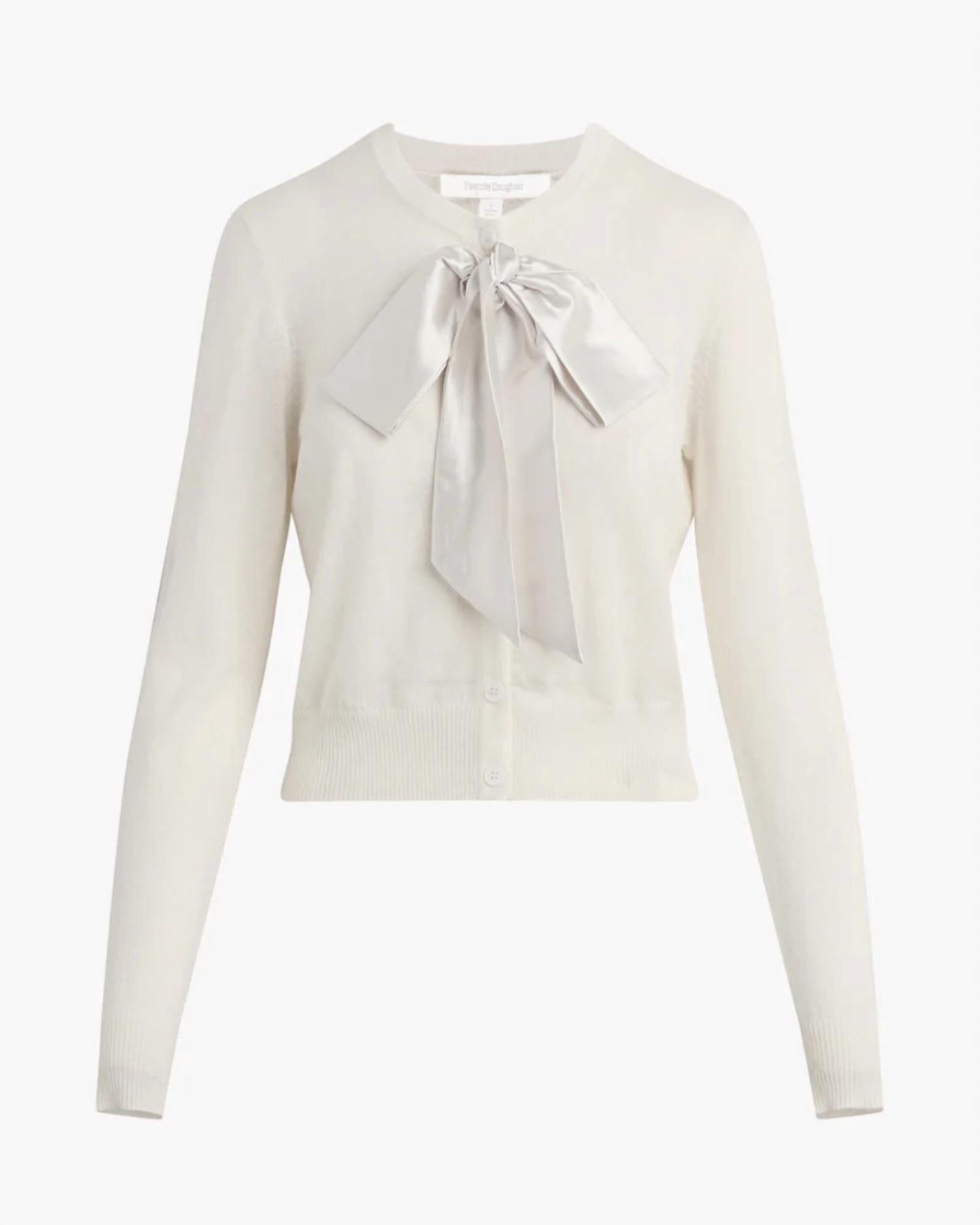 Favorite Daughter - Take A Bow Crewneck Cardigan