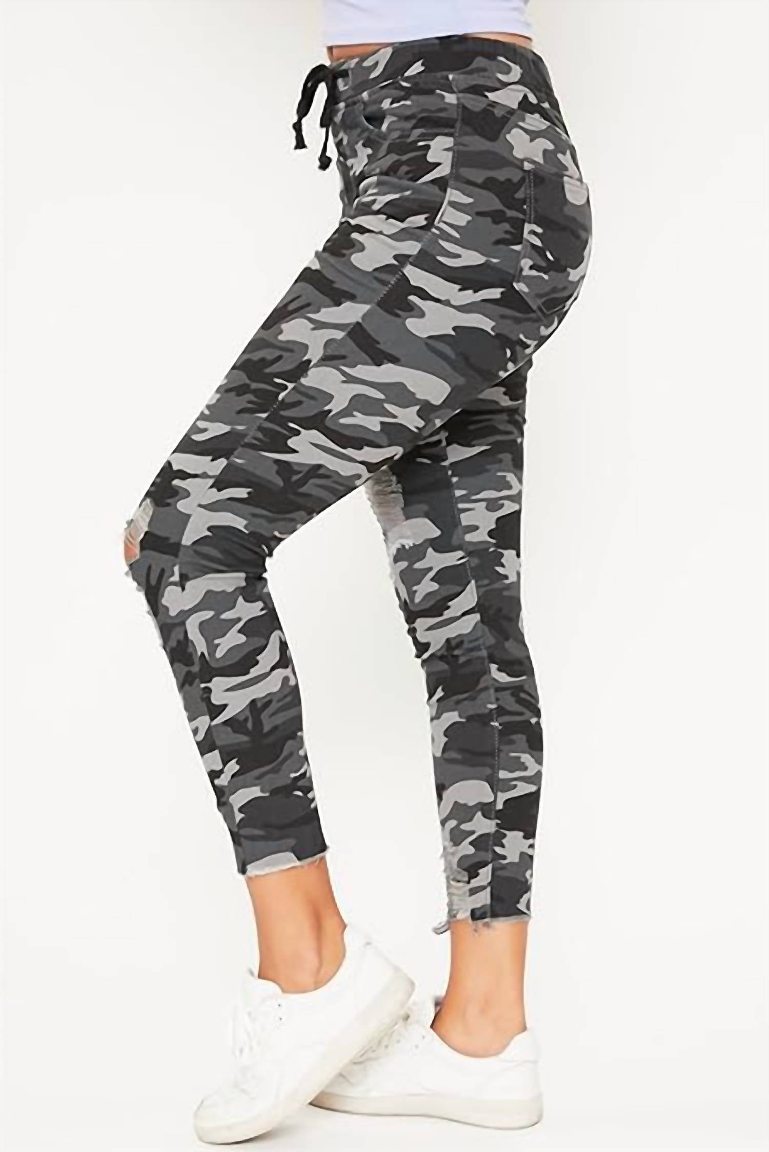 Ymi - High Rise Distressed Jogger