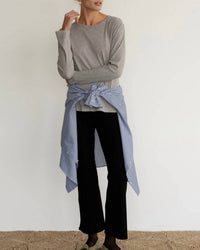 Donni. - Rib Kick Flare Pant