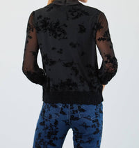 Fdj - Flocked Mesh Sweatshirt
