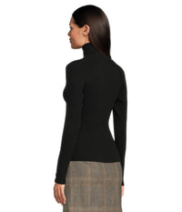 Lilla P - Slim Rib Turtleneck Top
