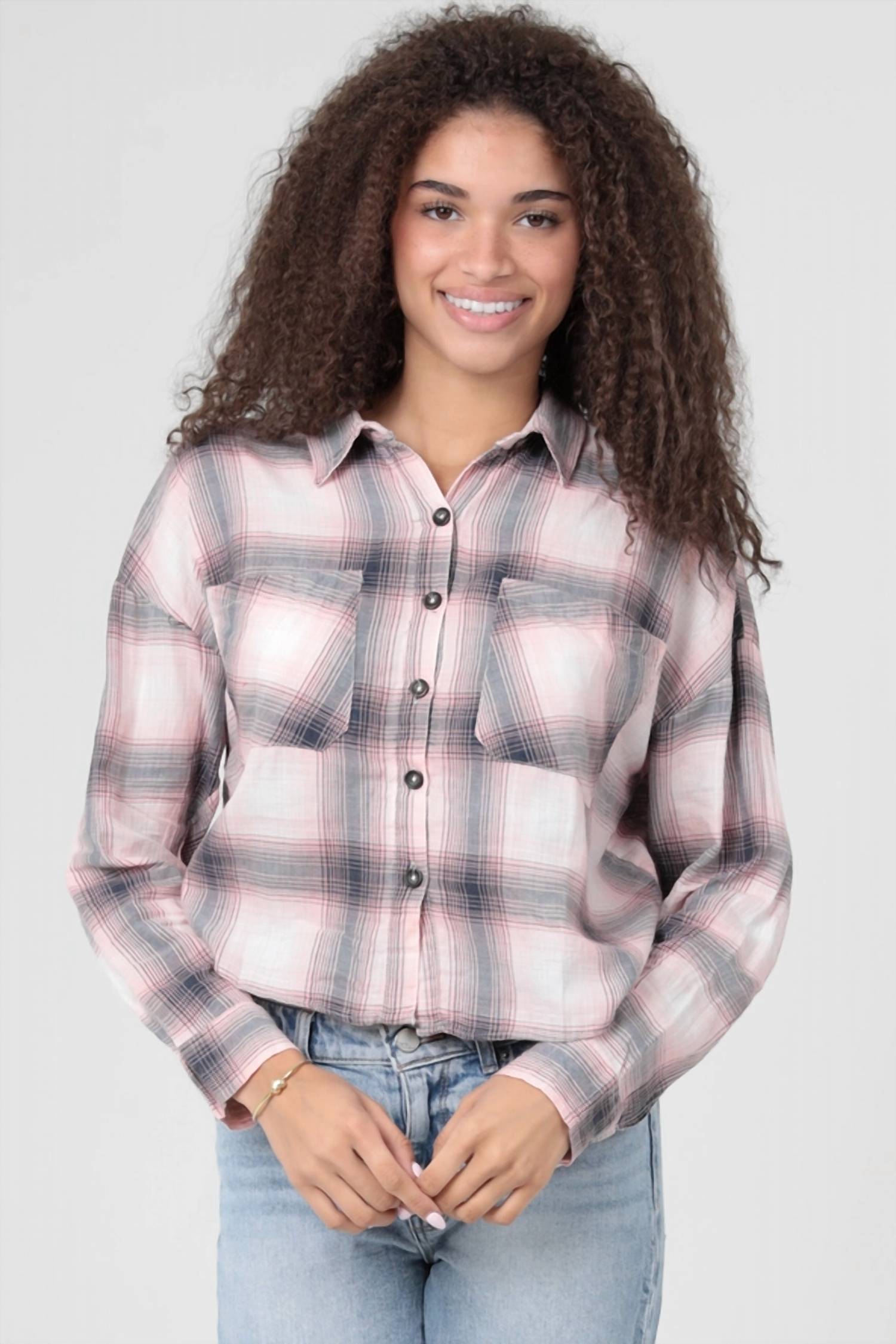 Angie - Plaid Top