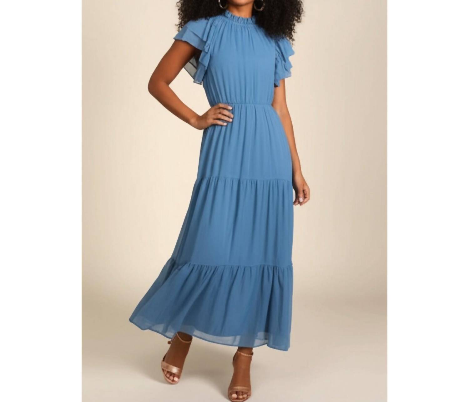 Haptics - Mock Neck Maxi Dress