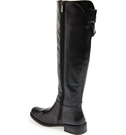 Vince Camuto - Women Glossy Leather Tall Riding Boots