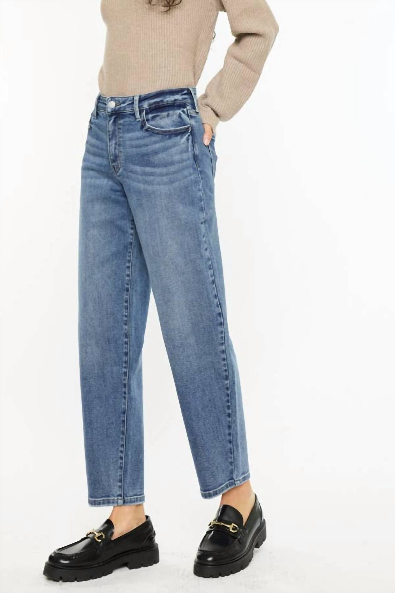 Kancan - Tessa High Rise Slim Barrel Jeans
