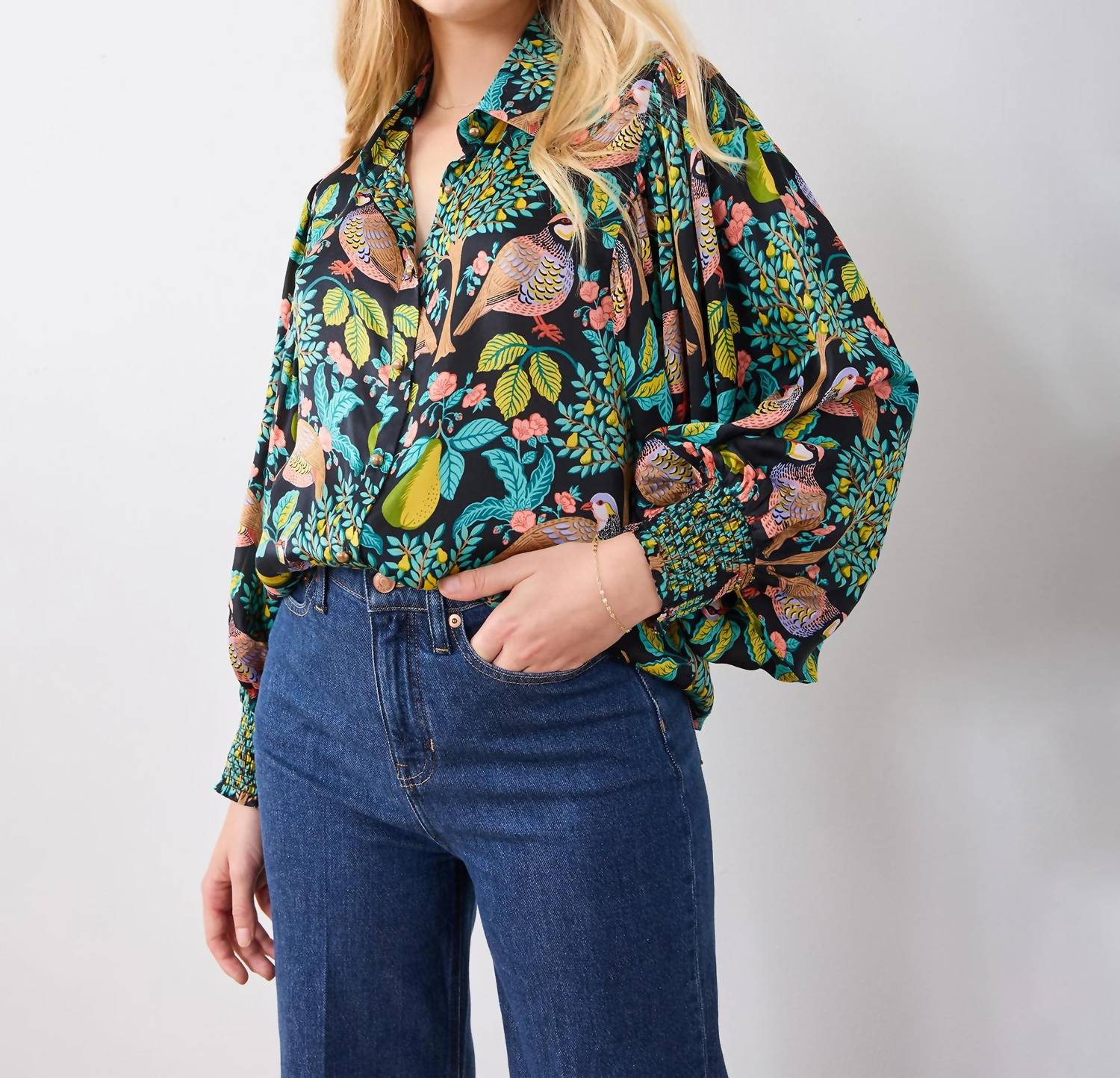 Printfresh - Anastasia Button Front Blouse