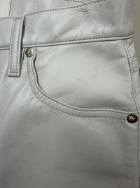 Agolde - Luna High Waist Barrel Leg Leather Blend Pants