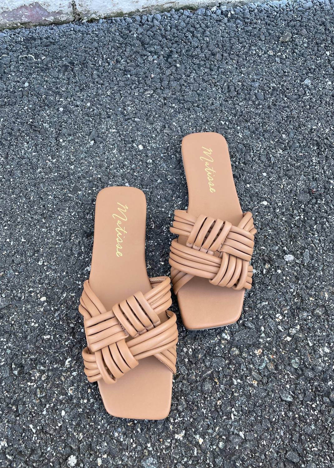 Matisse Women's Knot Square Toe Sandals in tan - women's sandal