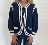 Repeat Cashmere - Tie-front Cotton Cardigan