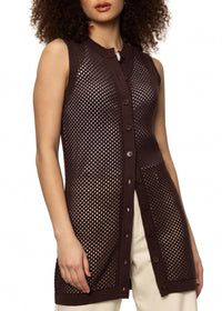 Sanctuary - Long Openwork Vest
