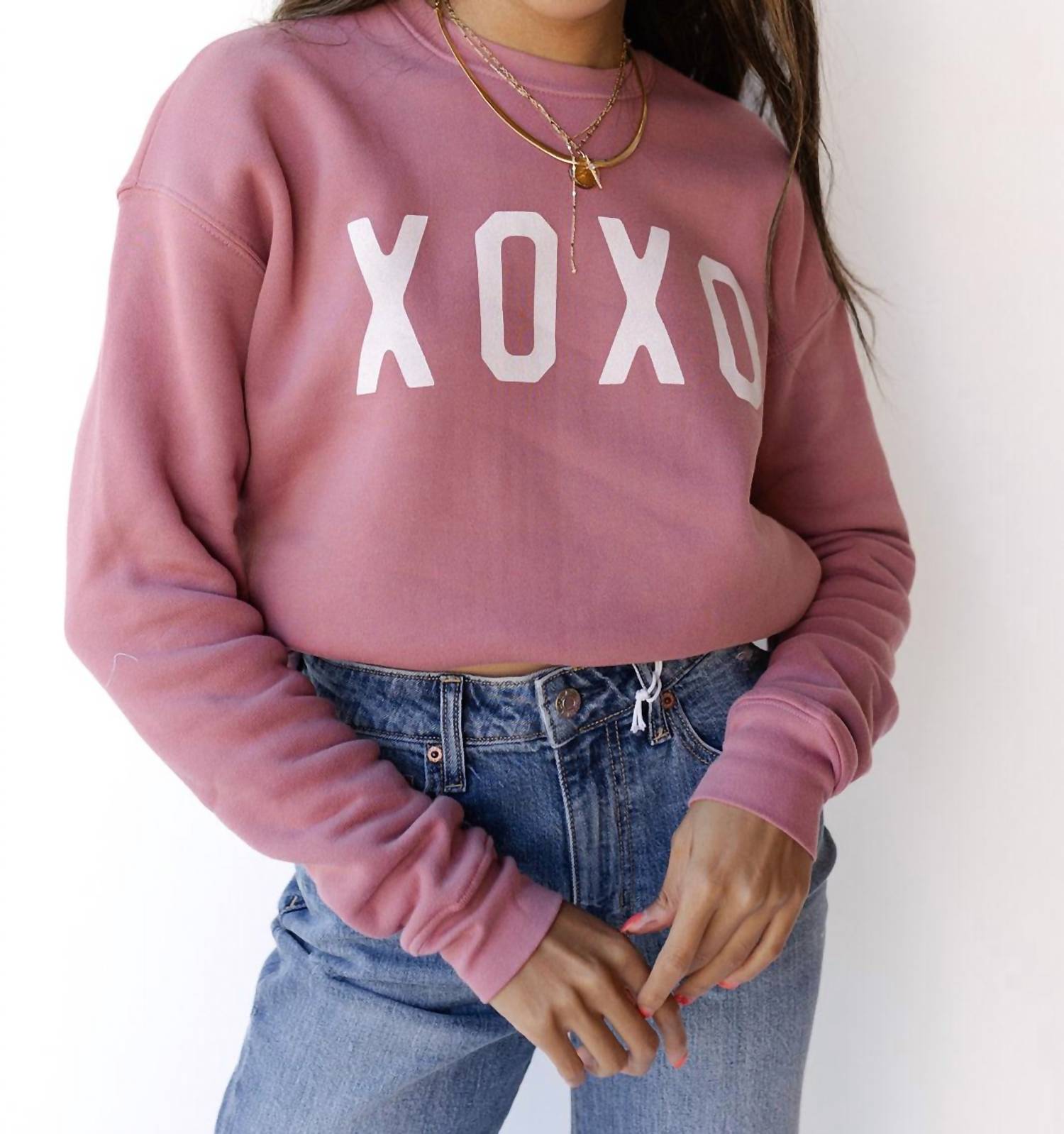 Oat Collective - Xoxo Long Sleeve Sweatshirt