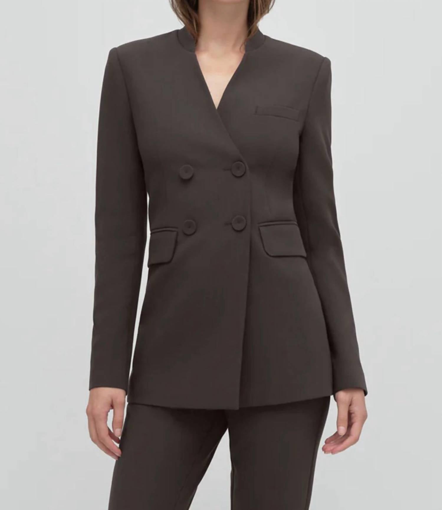 Favorite Daughter The Celeste Blazer in espresso - women's jacket