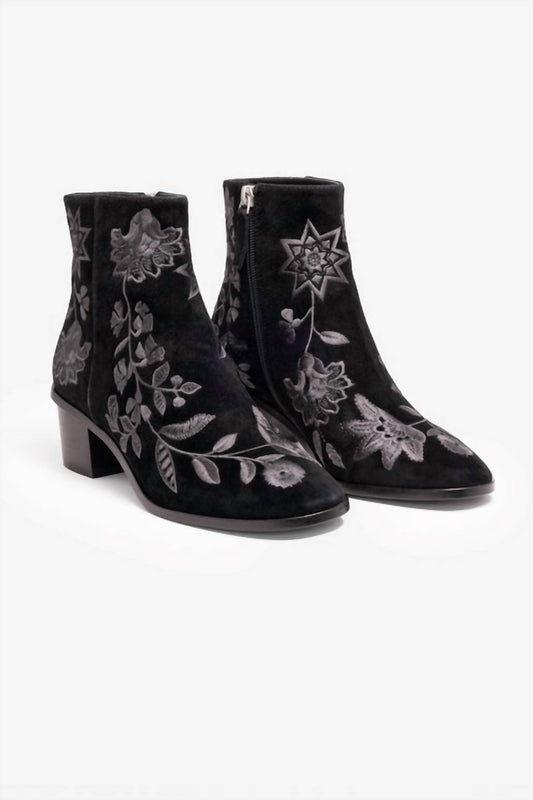 Johnny Was - CHIARA EMBROIDERED SUEDE BOOTIE