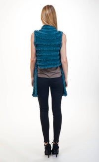 Love Token - High Low Fur Vest