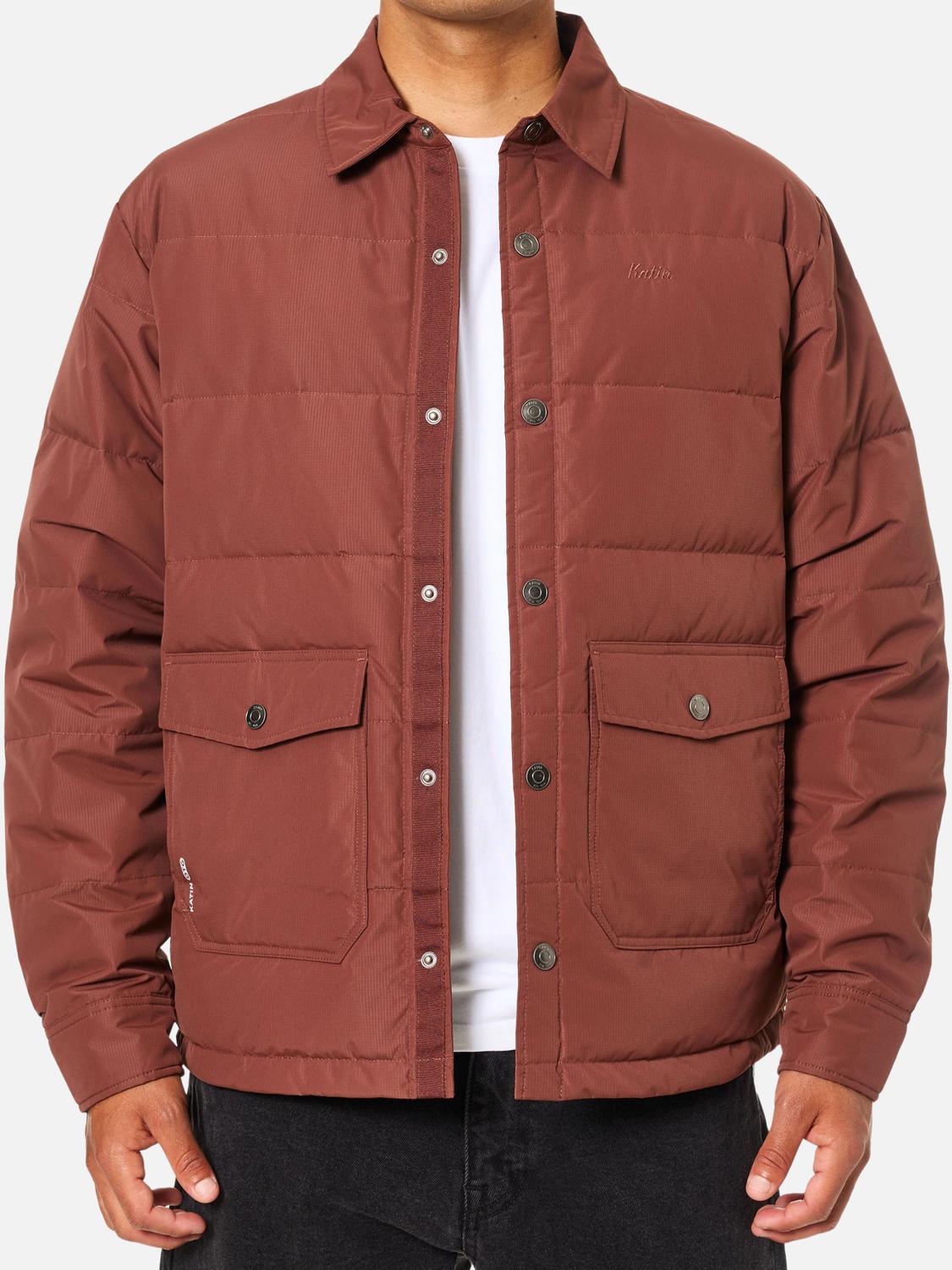 Katin Otg Yukon Puffer Jacket in mahogany - men's jacket