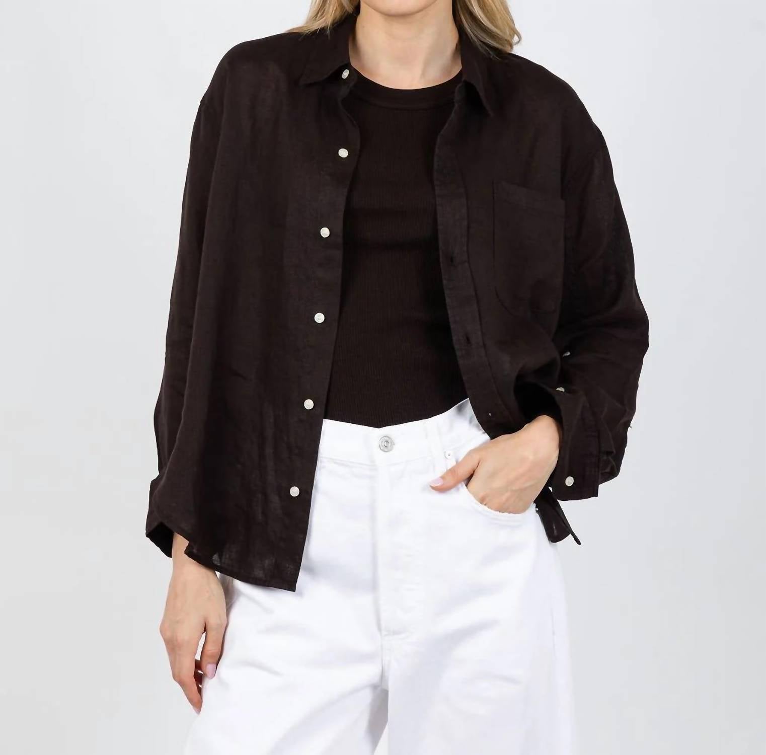 Citizens Of Humanity - Kayla Shrunken Linen Shirt