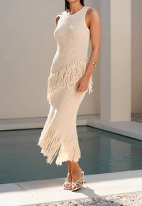 Able - La Vita Fringe Knit Dress