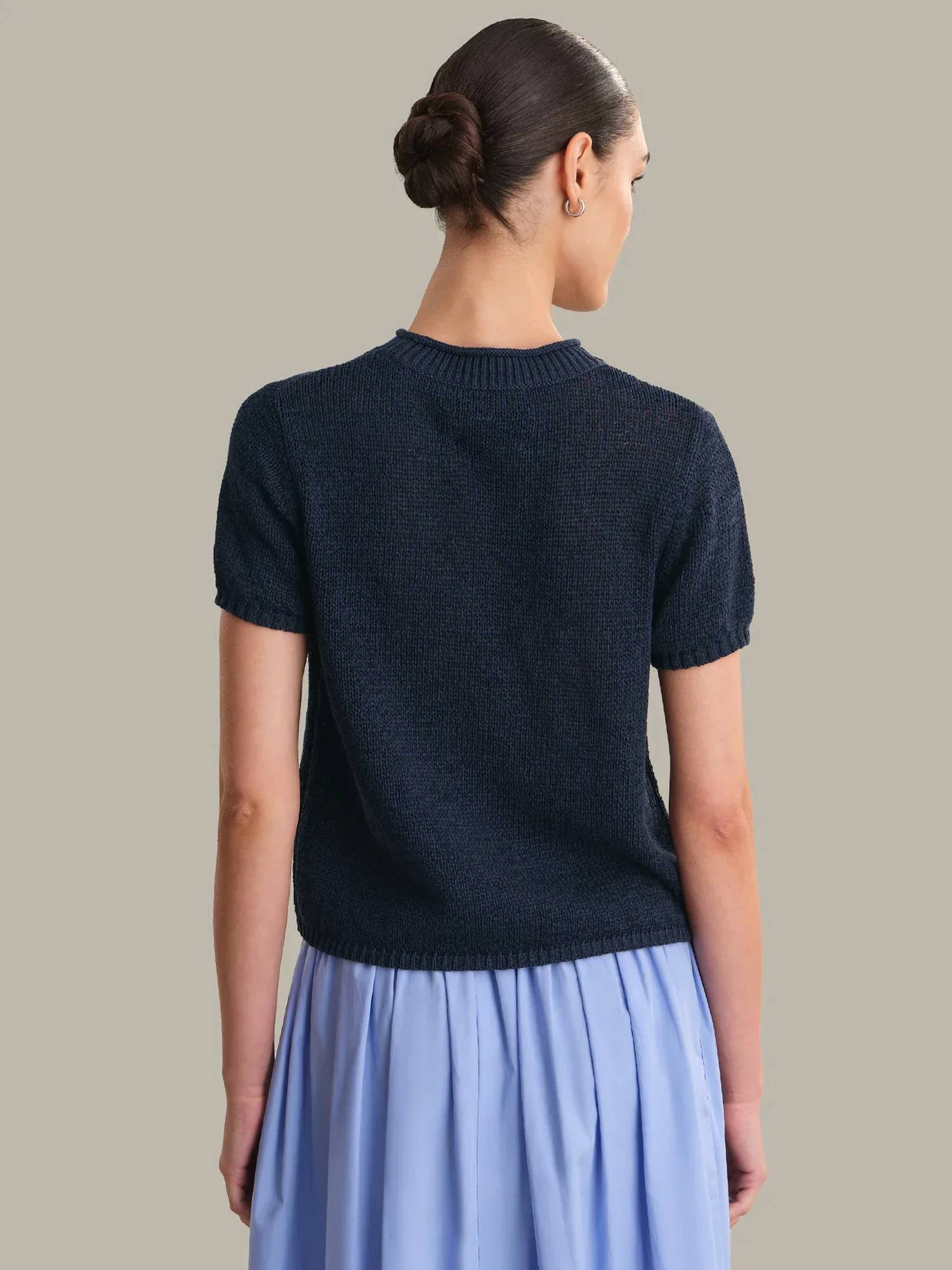 525 America - Roll Edge Short Sleeve Sweater