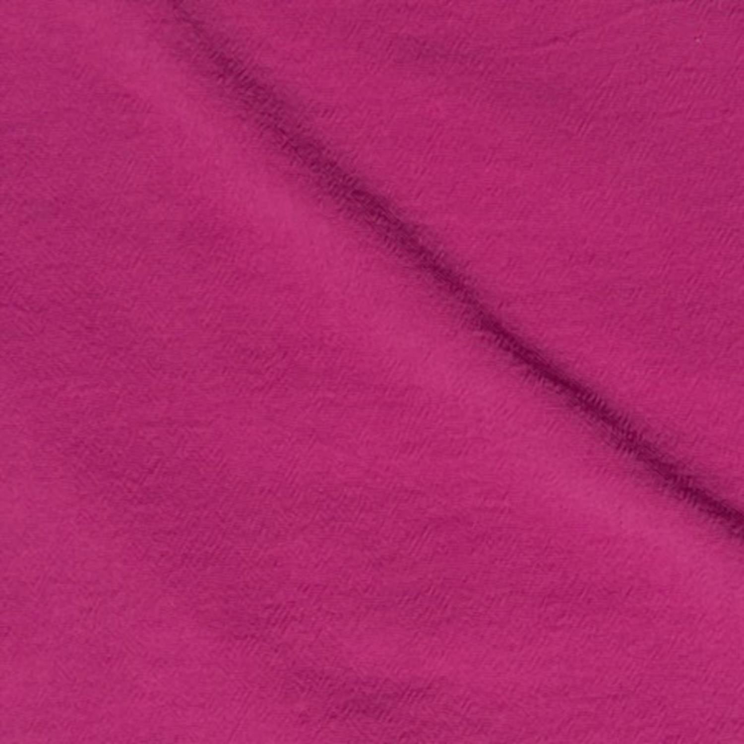 Oh My Gauze! Scallop Cotton Top in fuchsia - women's blouse - alternate view
