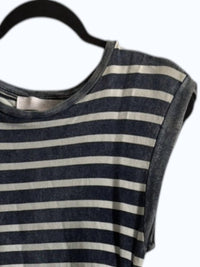 Flags & Anthem - Women's Rossie Sleeveless Striped Knit Shirred Dress