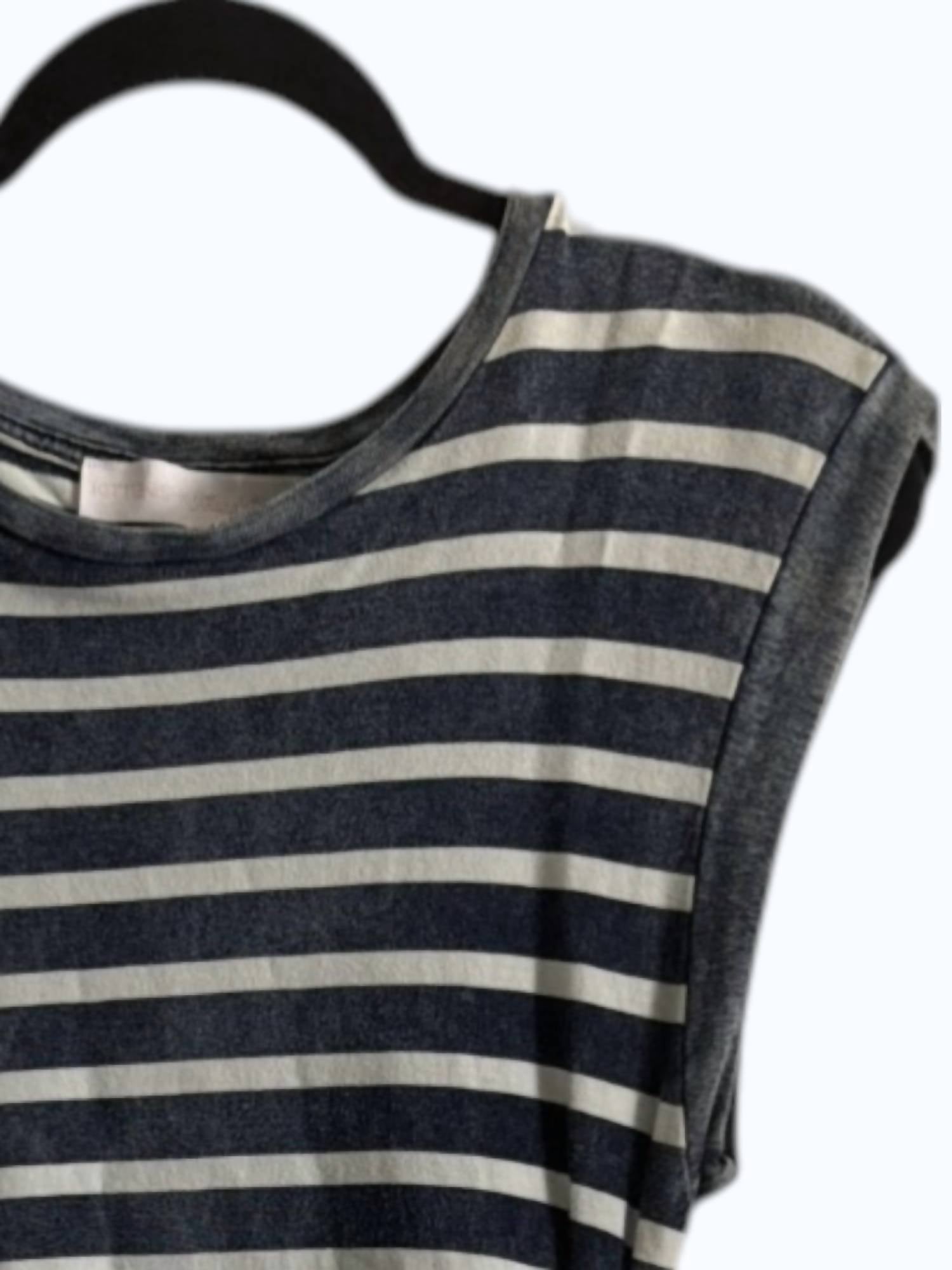 Flags & Anthem - Women's Rossie Sleeveless Striped Knit Shirred Dress