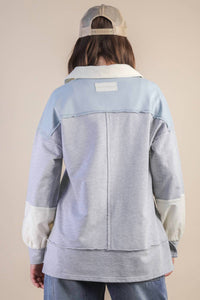 Very J - Color Block Oversize Pullover