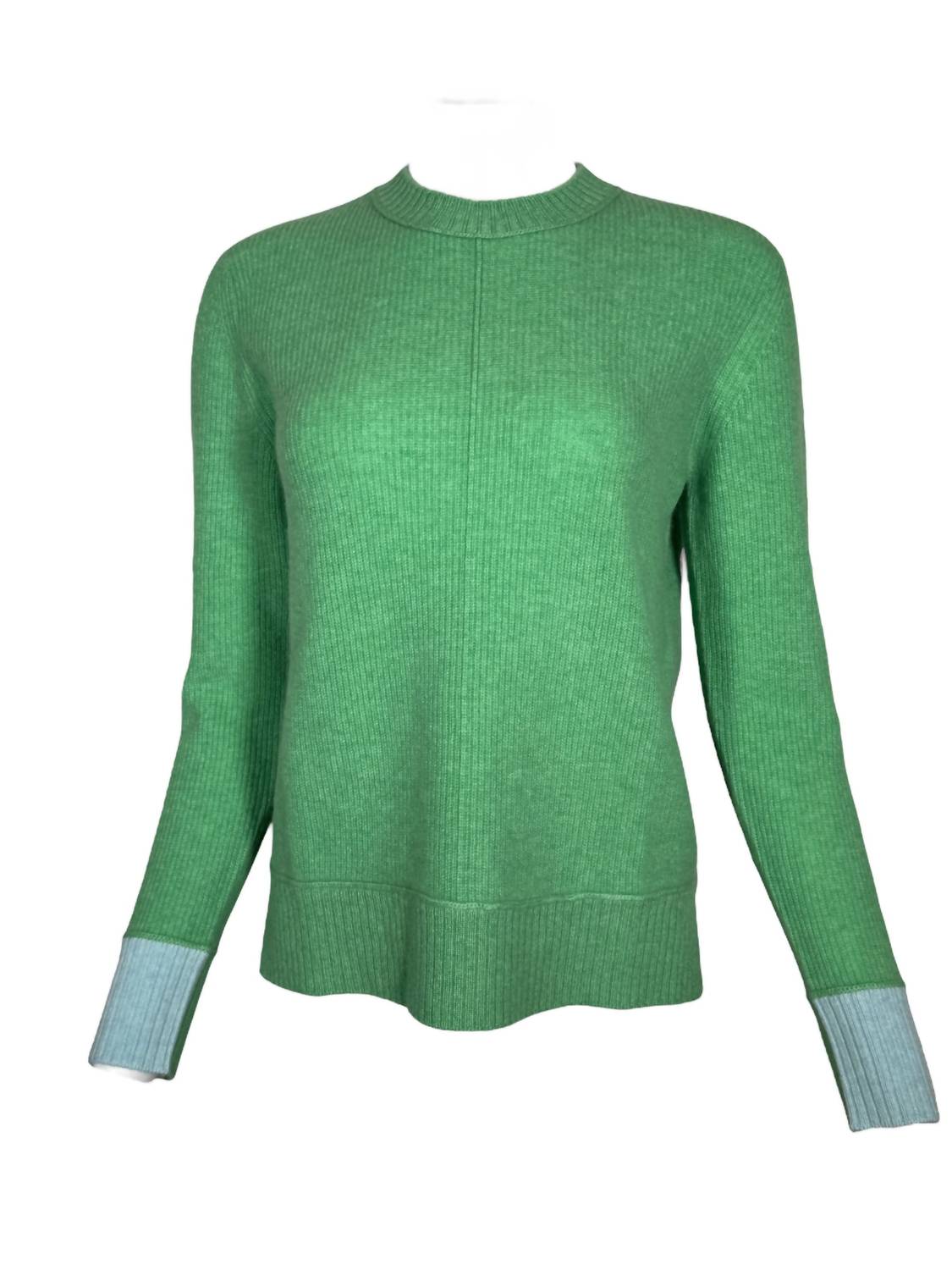 Kinross - Women's Contrast Trim Rib Crew Neck Top