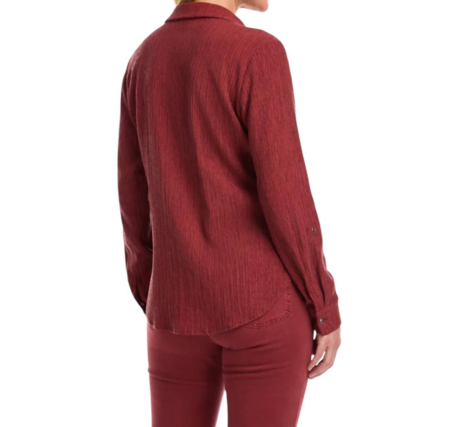 Fdj - Roll-Up Sleeve Crinkle Shirt