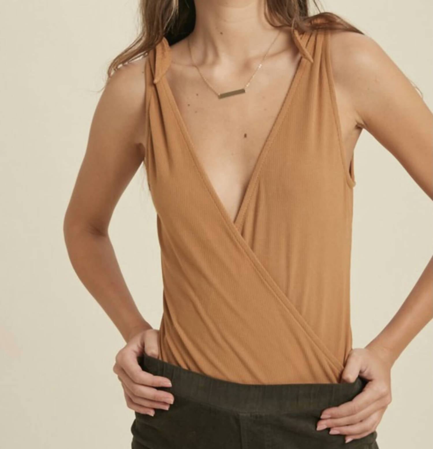 Wishlist - Anna Shoulder Tie Bodysuit
