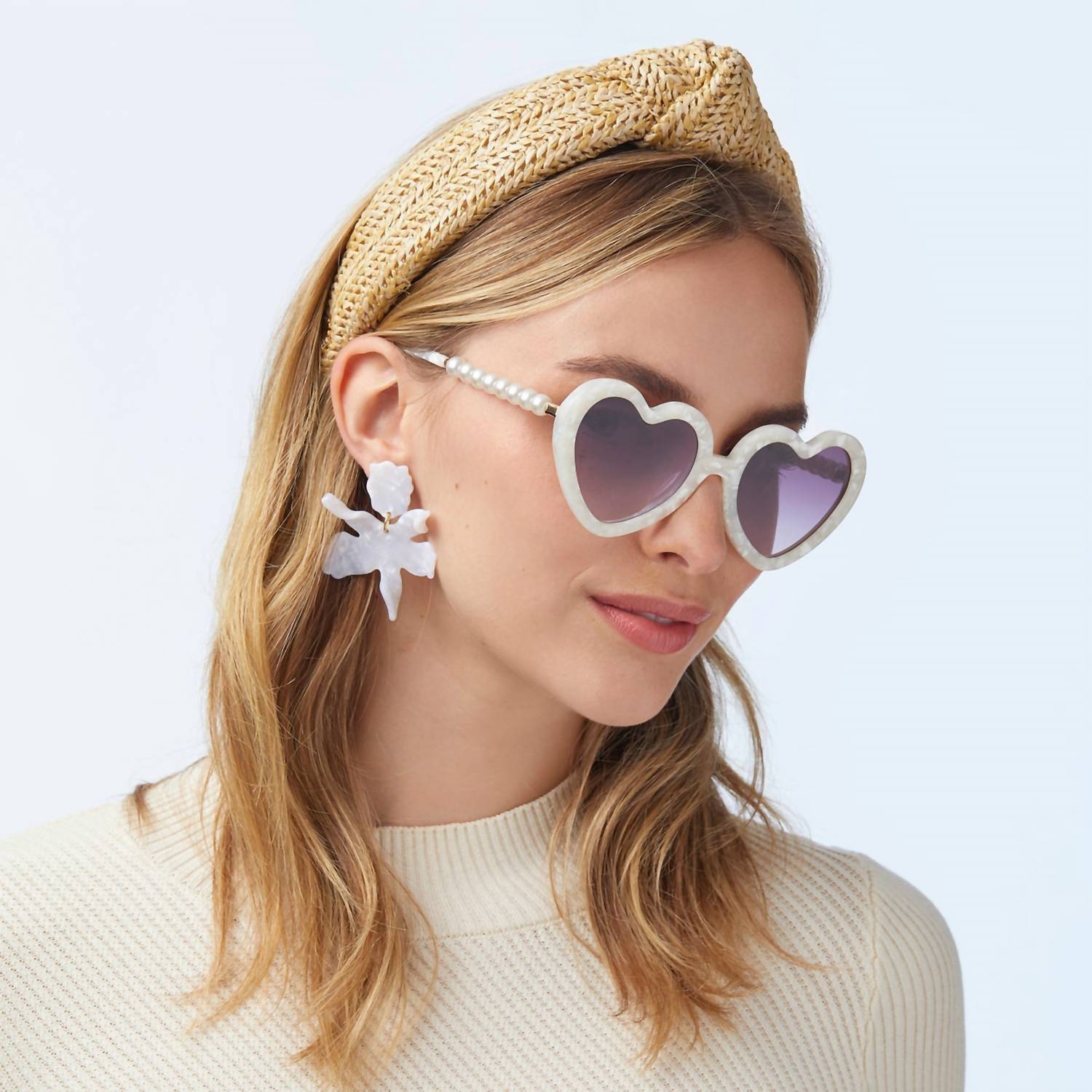 Lele Sadoughi - Women's Small Paper Lily Earrings