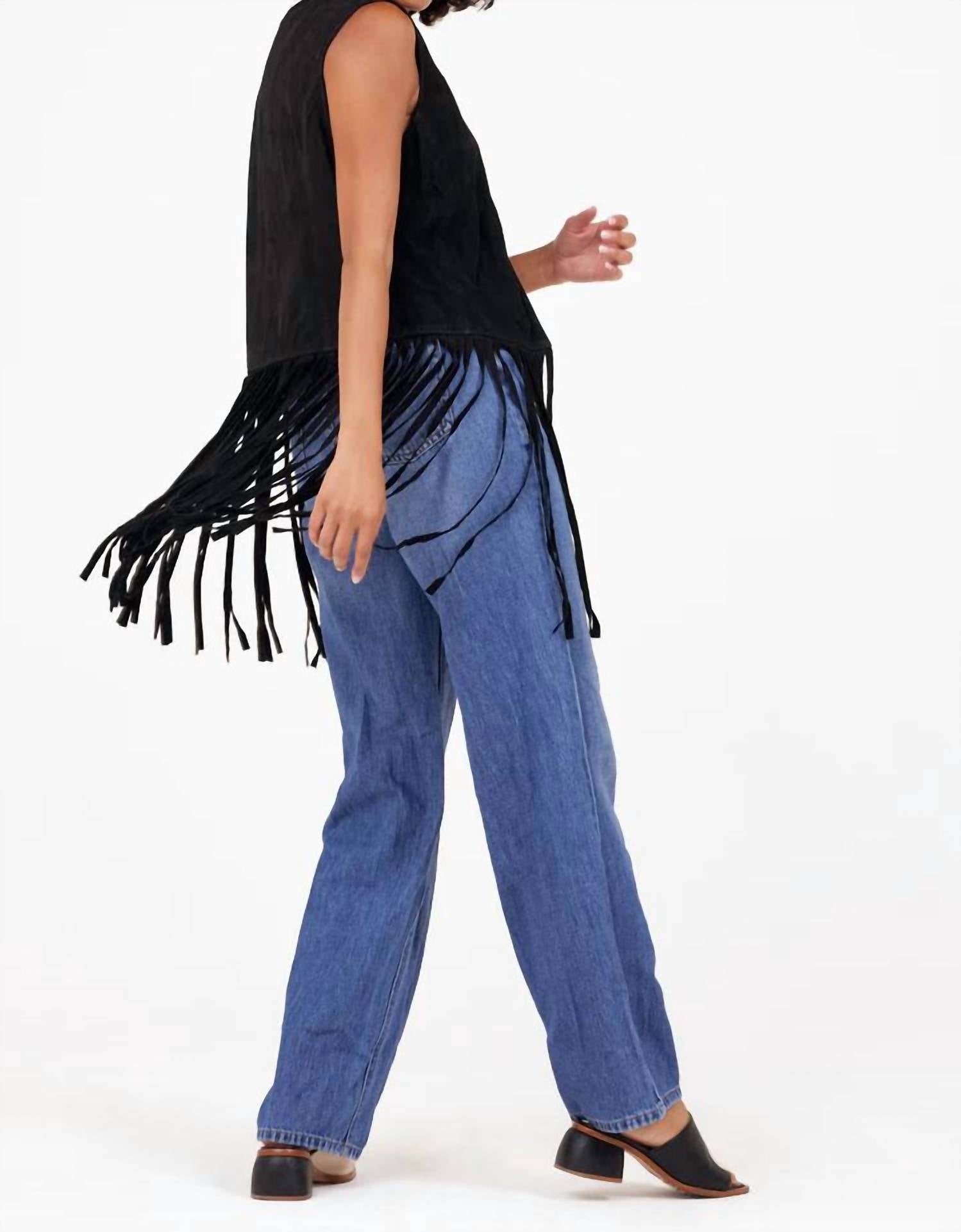 Mauritius - Katy Fringe Leather Vest