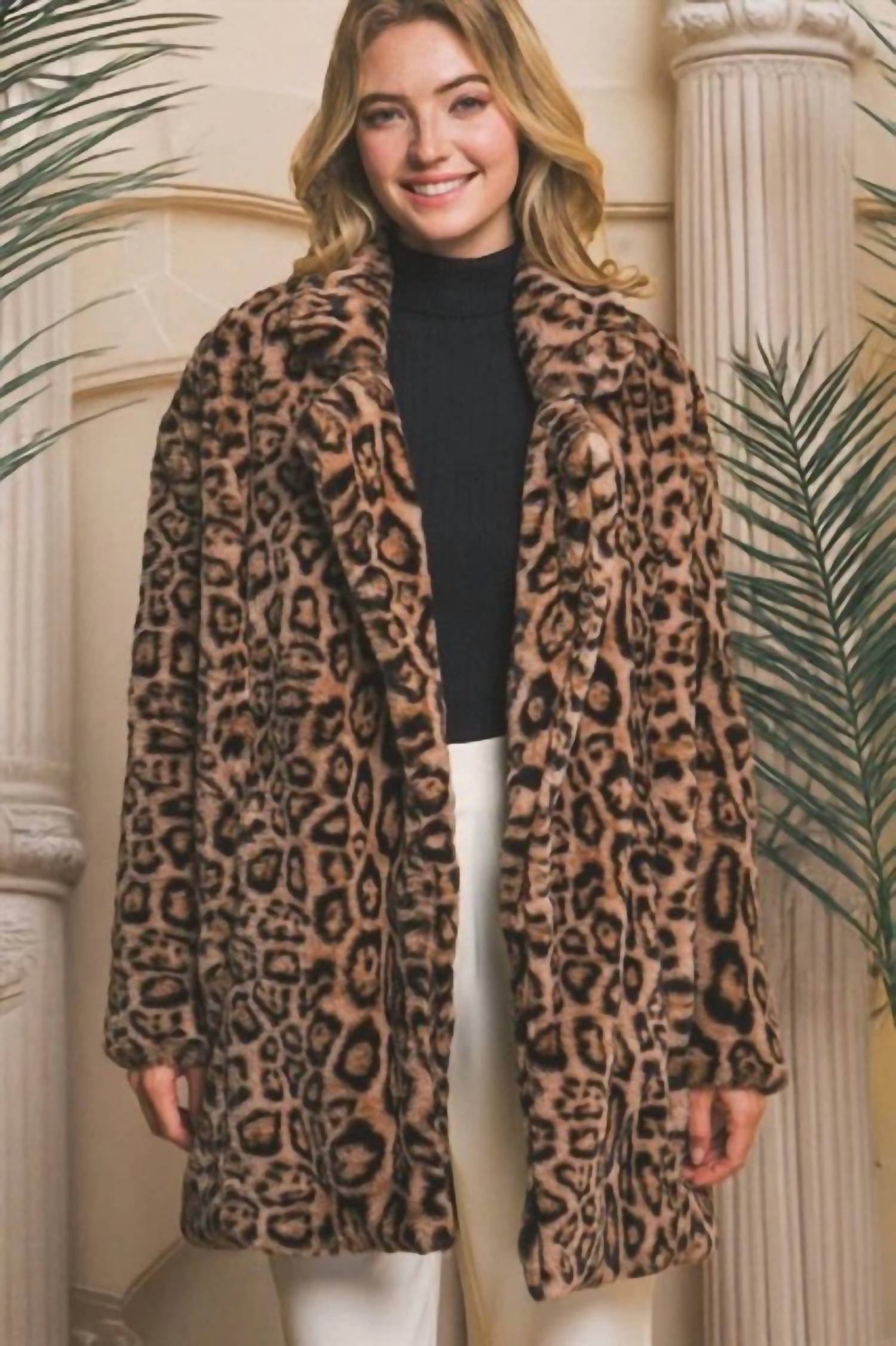 Love Tree - Midi Faux Fur Jacket