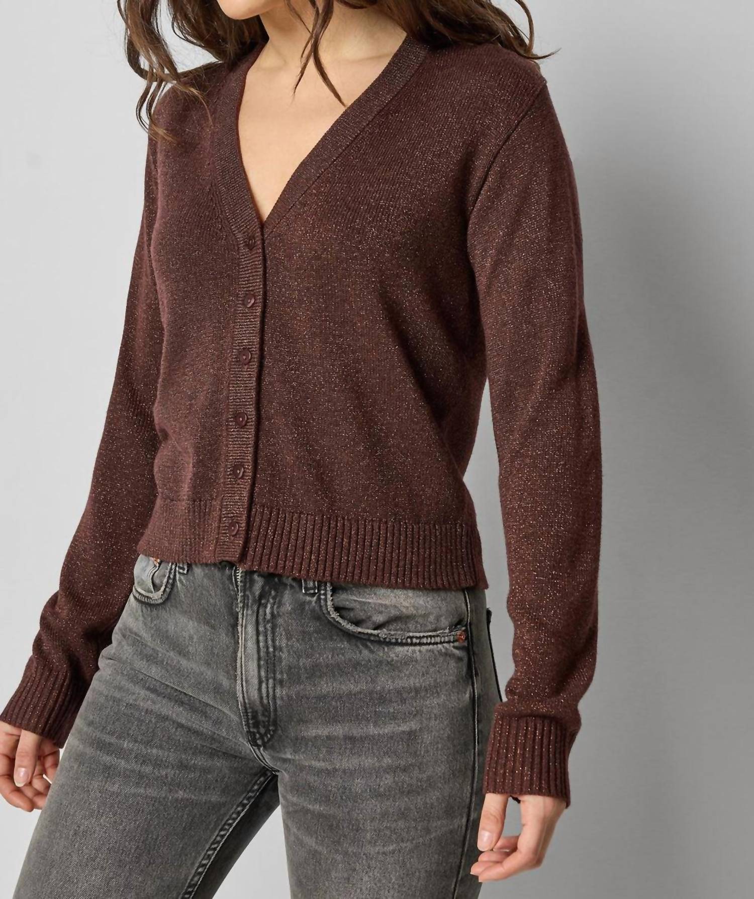 Lilla P - V-neck Long Sleeve Cardigan