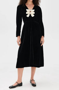 Sea - Seraphine Long Sleeve Midi Dress